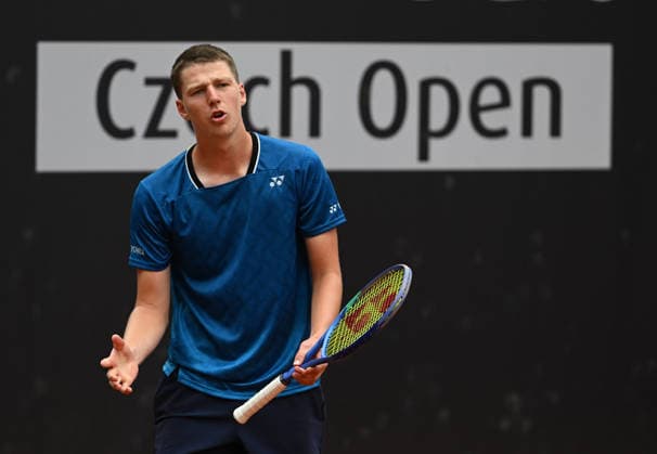Jan Kumstat (CZE) playes against Oleg Prihodko during the second day of the men s tennis challenger UniCredit Czech Open, Prostejov, June 1st, 2026. (CTKxPhoto LudekxPerina) CTKPhotoP2026060103109  CTKPhotoP2026060103109