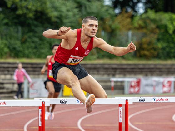 Hessische Meisterschaften Aktive; Darmstadt, 31.05.2026 Darius Gußmann (Eintracht Frankfurt e.V.); Hessische Meisterschaften Aktive in der Bürgerparkstadion in Darmstadt am 31.05.2026, (Hessen). Copyright: xBEAUTIFULxSPORTS KJPetersx