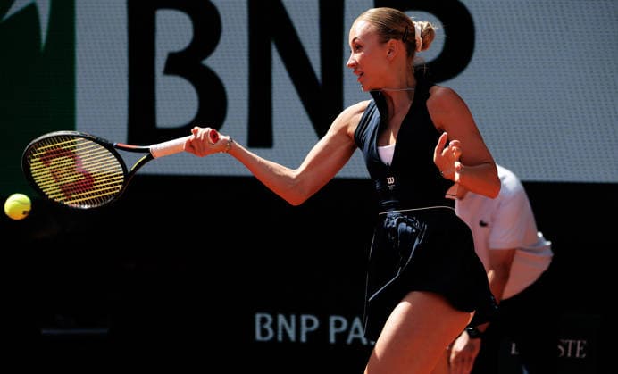 TENNIS - French Open 2026 PARIS,FRANCE,01.JUN.26 - TENNIS - WTA, Tennis Damen Tour, French Open, Roland Garros, Grand Slam. Image shows Anastasia Potapova (AUT).  GEPAxpictures xMatthiasxHauer