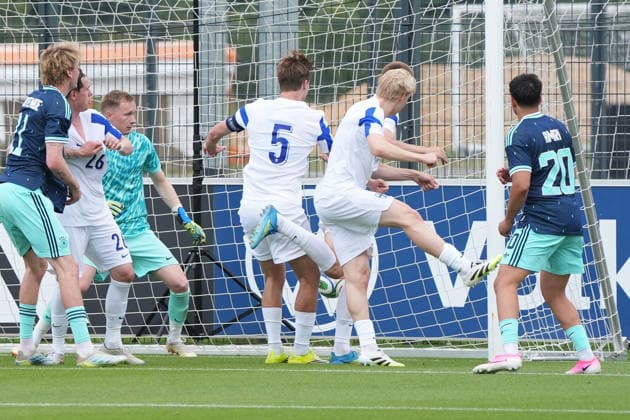 Eigentor Tenho (Finnland) zum 1:0 - Frankfurt 01.06.2026: Deutsche Nationalmannschaft verabschiedet sich mit öffentlichem Training aus Deutschland
