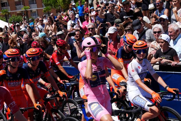 The pink jersey Italy™s Elisa Balsamo of Lidl - Trek™s during Stage 3 of the Giro d™Italia Women, from Bibione to Buja, Italy, Monday, June 1, 2026  Copyright: xDavidexSpada LaPressex