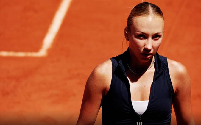TENNIS - French Open 2026 PARIS,FRANCE,01.JUN.26 - TENNIS - WTA, Tennis Damen Tour, French Open, Roland Garros, Grand Slam. Image shows Anastasia Potapova (AUT).  GEPAxpictures xMatthiasxHauer