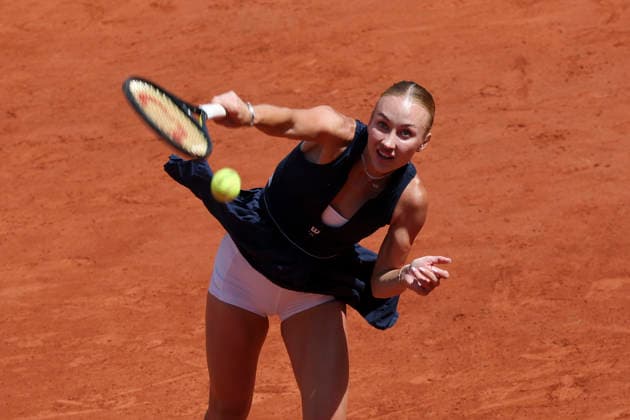TENNIS : Roland Garros 2026 - 01 06 2026 Anastasia Potapova (AUT) Vs Anna Kalinskaya ParisFrance  Copyright: xMichaelxBaucherx