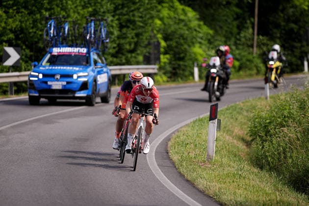 The pack rides cycles during Stage 3 of the Giro d™Italia Women, from Bibione to Buja, Italy, Monday, June 1, 2026  Copyright: xMarcoxAlpozzi LaPressex