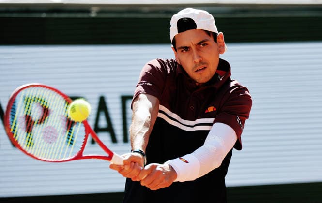 TENNIS - French Open 2026 PARIS,FRANCE,01.JUN.26 - TENNIS - ATP, Tennis Herren World Tour, French Open, Roland Garros, Grand Slam. Image shows Alejandro Tabilo (CHI).  GEPAxpictures xMatthiasxHauer