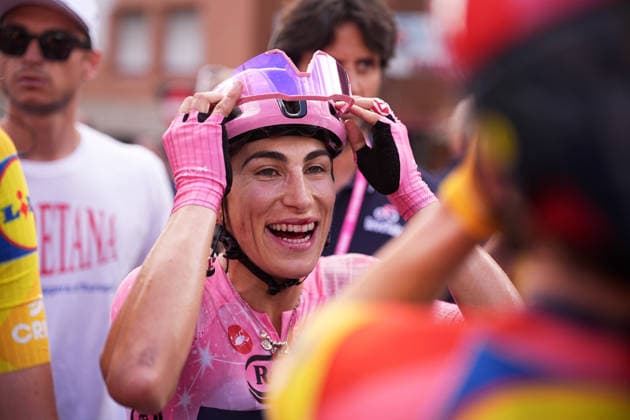 The pink jersey Italy™s Elisa Balsamo of Lidl - Trek™s stage winner during Stage 3 of the Giro d™Italia Women, from Bibione to Buja, Italy, Monday, June 1, 2026  Copyright: xMarcoxAlpozzi LaPressex