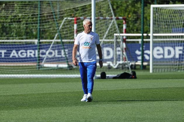Entraînement de l’Equipe de France de Football PHOTOPQR LE PARISIEN Olivier Arandel (Staff) ; Clairefontaine ; 01 06 2026 ; Clairefontaine, France Lundi 1er juin 2026 Sports Football Équipe de France Préparation de la Coupe du Monde Fifa 2026 Entraînement ouvert au public de l’Equipe de France de Football Didier Deschamps, sélectionneur de l Equipe de France LP Olivier Arandel Clairefonatine, France, June 1st 2026. France national team, Nationalteam training session