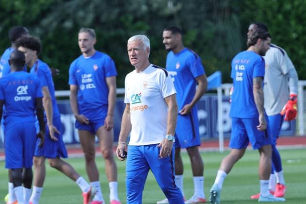 Entraînement de l’Equipe de France de Football PHOTOPQR LE PARISIEN Olivier Arandel (Staff) ; Clairefontaine ; 01 06 2026 ; Clairefontaine, France Lundi 1er juin 2026 Sports Football Équipe de France Préparation de la Coupe du Monde Fifa 2026 Entraînement ouvert au public de l’Equipe de France de Football Didier Deschamps, sélectionneur de l Equipe de France LP Olivier Arandel Clairefonatine, France, June 1st 2026. France national team, Nationalteam training session