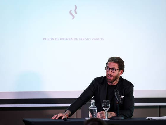 ESP: press conference, PK, Pressekonferenz Sergio Ramos Sergio Ramos, ex player former footballer and businessman, speaks the press to explain the status of the purchase of Sevilla FC by the shareholders at Eurostars Torre Sevilla Hotel in Sevilla on June 1st, 2026 in Spain; Seville Spain Futbol Copyright: xRafaelxRomanx xAgenciaxLOFx