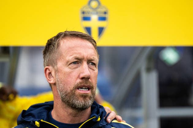 260601 Head coach Graham Potter of Sweden ahead of the International Friendly, Länderspiel, Nationalmannschaft football match between Norway and Sweden on June 1, 2026 in Oslo. Photo: Joel Marklund BILDBYRAN kod JM JM0820 bbeng fotboll football soccer fotball träningslandskamp privatlandskamp landskamp international friendly norge norway sverige sweden sverige a Copyright: JOELxMARKLUND BB260601JM032