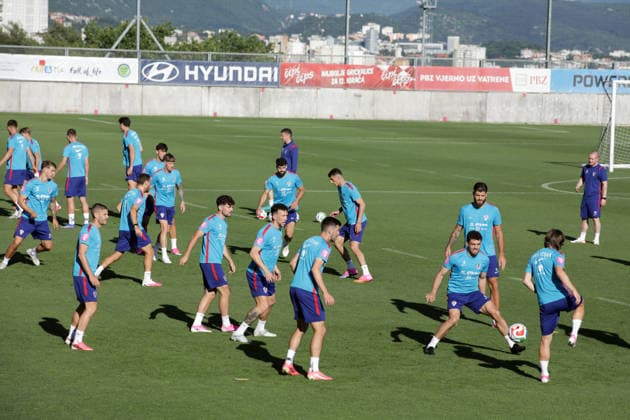 PXL_CRO training Croatian national football team during training before friendly match with Belgium at Rujevica stadium on 01. July 2026. in Rijeka, Croatia.  GoranxKovacic PIXSELL