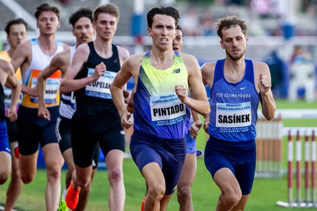 Filip Sasinek of Czech Republic, 1500 metres run, men, 33th Josef Odlozil Memorial, international athletics meeting, part of WACT European Bronze Meeting, in Prague, Czech Republic, June 1, 2026. (CTKxPhoto OndrejxDeml) CTKPhotoP2026060106652  CTKPhotoP2026060106652