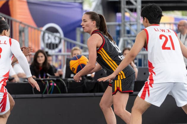 FIBA 3x3 World Cup 2026 - Warsaw, Poland - Day 1 Marie Reichert is seen during the FIBA 3x3 World Cup 2026 game between Germany and China in Warsaw, Poland. Warsaw Poland  Copyright: xMarekxAntonixIwaÅ czukx originalFilename:iwanczuk-day1ofth260601_npLRu.jpg