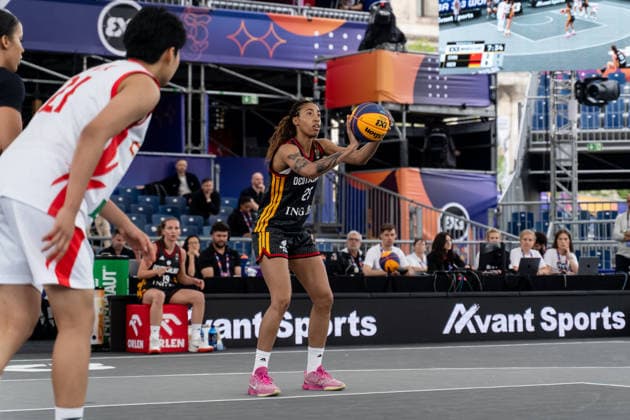 FIBA 3x3 World Cup 2026 - Warsaw, Poland - Day 1 Ama Degbeon is seen during the FIBA 3x3 World Cup 2026 game between Germany and China in Warsaw, Poland. Warsaw Poland  Copyright: xMarekxAntonixIwaÅ czukx originalFilename:iwanczuk-day1ofth260601_nptf5.jpg