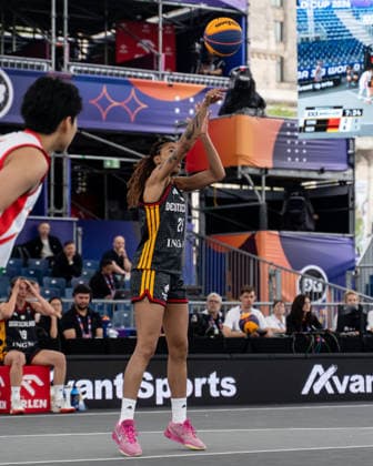 FIBA 3x3 World Cup 2026 - Warsaw, Poland - Day 1 Ama Degbeon is seen during the FIBA 3x3 World Cup 2026 game between Germany and China in Warsaw, Poland. Warsaw Poland  Copyright: xMarekxAntonixIwaÅ czukx originalFilename:iwanczuk-day1ofth260601_npJtz.jpg