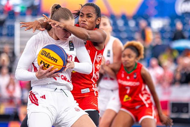 Warszawa 01.06.2026. 3x3 Basketball World Championship, WM, Weltmeisterschaft Day 1 in Warsaw, Poland. Poland - Madagascar match --- Mistrzostwa Swiata w koszykowce 3x3 Dzien 1 w Warszawie. Mecz Polska - Madagaskar Persons Shown : 0 Aleksandra Ziemborska Fot. Kai Taller Arena Akcji NEWSPIX.PL --- newspix.pl POLAND OUT! 