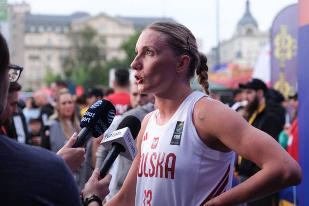 June 1, 2026, Warsaw, Masovian Voivodeship, Poland: PolandÃ¢â‚¬â ¢s WERONIKA TELENGA (33) gives an interview to journalists after a FIBA 3x3 Basketball World Cup womenÃ¢â‚¬â ¢s Pool A game between Poland and Madagascar in Warsaw, Poland. Warsaw Poland - ZUMAk204 20260601_zip_k204_072 Copyright: xRomanxKozielx