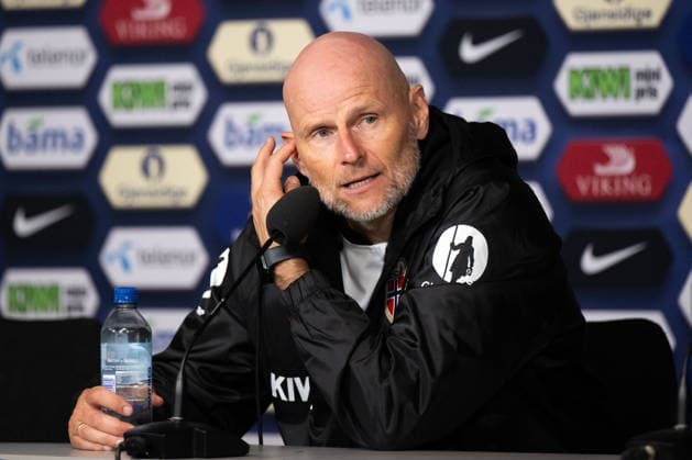 260601 Head coach Stale Solbakken of Norway during the press conference, PK, Pressekonferenz after the International Friendly, Länderspiel, Nationalmannschaft football match between Norway and Sweden on June 1, 2026 in Oslo. Photo: Marius Simensen BILDBYRAN COP 238 JM0820 bbeng fotboll football soccer fotball träningslandskamp privatlandskamp landskamp international friendly norge norway sverige sweden sverige a Copyright: MARIUSxSIMENSEN BB260601BB925