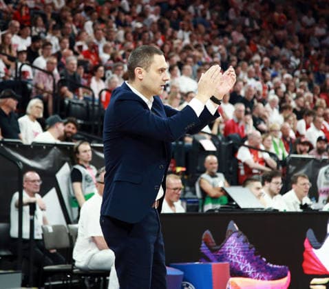 headcoach Marko STANKOVIC (Bonn), Herren Basketball Bundesliga, 2025 26, play off Halbfinale, zweites Spiel, FC Bayern Muenchen Basketball vs Telekom Baskets Bonn, SAP Garden3, 01.06.26 Copyright: WolfgangxFehrmann