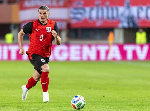 SOCCER - AUT vs TUN, test match VIENNA,AUSTRIA,01.JUN.26 - SOCCER - OEFB international test match, Austria vs Tunisia. Image shows Marcel Sabitzer (AUT).  GEPAxpictures xArminxRauthner