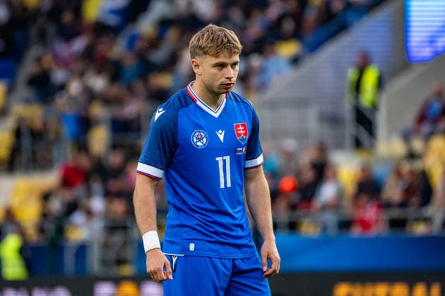 Slovakia v Malta - International Friendly, Länderspiel, Nationalmannschaft Match Roland Galcik of Slovakia plays during the international friendly match between Slovakia and Malta at MOL Arena in Dunajska Streda, Slovakia, on June 1, 2026. Dunajska Streda Slovakia  Copyright: xMatejxSaganx originalFilename:sagan-slovakia260601_npbCh.jpg
