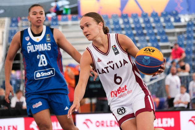 June 1, 2026, Warsaw, Masovian Voivodeship, Poland: LatviaÃ¢â‚¬â ¢s KETIJA VIHMANE (6) and PhilippinesÃ¢â‚¬â ¢ KACEY DELA ROSA (28) in action during a FIBA 3x3 Basketball World Cup womenÃ¢â‚¬â ¢s Pool C game between Latvia and Philippines in Warsaw, Poland. Basketball 2026: FIBA 3x3 World Cup WomenÃ¢â‚¬â ¢S Pool C: Latvia 14:11 Philippines  - ZUMAk204 20260601_zip_k204_007 Copyright: xRomanxKozielx