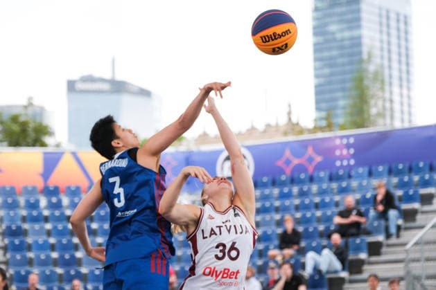 June 1, 2026, Warsaw, Masovian Voivodeship, Poland: PhilippinesÃ¢â‚¬â ¢ AFRIL BERNARDINO (3) and LatviaÃ¢â‚¬â ¢s PAULA CIRSA (36) in action during a FIBA 3x3 Basketball World Cup womenÃ¢â‚¬â ¢s Pool C game between Latvia and Philippines in Warsaw, Poland. Basketball 2026: FIBA 3x3 World Cup WomenÃ¢â‚¬â ¢S Pool C: Latvia 14:11 Philippines  - ZUMAk204 20260601_zip_k204_009 Copyright: xRomanxKozielx