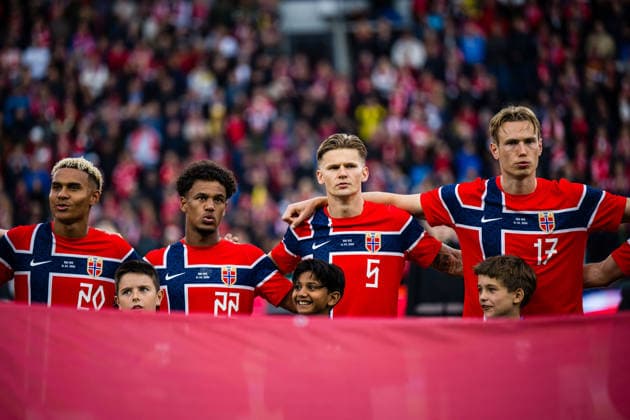 260601 Antonio Nusa, Oscar Bobb, David Moller Wolfe and Torbjorn Lysaker Heggem of Norway ahead of the International Friendly, Länderspiel, Nationalmannschaft football match between Norway and Sweden on June 1, 2026 in Oslo. Photo: Marius Simensen BILDBYRAN COP 238 JM0820 bbeng football fotball fotboll international friendly landskamp norge norway privatlandskamp soccer sverige sverige a sweden träningslandskamp *** 260601 Antonio Nusa, Oscar Bobb, David Moller Wolfe and Torbjorn Lysaker Heggem of Norway ahead of the international friendly football match between Norway and Sweden on June 1, 2026 in Oslo Photo Marius Simensen BILDBYRAN COP 238 JM0820 bbeng football fotball fotball international friendly landskamp norge norway privatlandskamp soccer sverige sverige a sweden träningslandskamp  Copyright: MARIUSxSIMENSEN BB260601ZR004