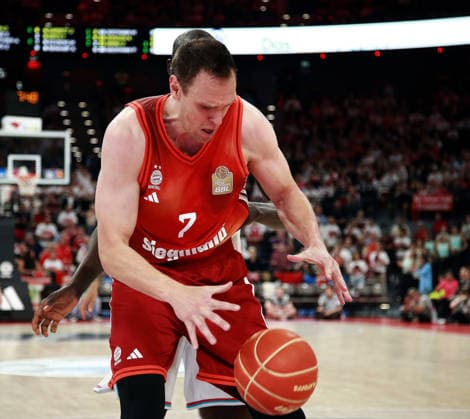 Johannes VOIGTMANN (Muenchen), Herren Basketball Bundesliga, 2025 26, play off Halbfinale, zweites Spiel, FC Bayern Muenchen Basketball vs Telekom Baskets Bonn, SAP Garden3, 01.06.26 Copyright: WolfgangxFehrmann
