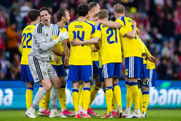 260601 Goalkeeper Jacob Widell Zetterström of Sweden during the International Friendly, Länderspiel, Nationalmannschaft football match between Norway and Sweden on June 1, 2026 in Oslo. Photo: Marius Simensen BILDBYRAN COP 238 JM0820 bbeng football fotball fotboll international friendly landskamp norge norway privatlandskamp soccer sverige sverige a sweden träningslandskamp Copyright: MARIUSxSIMENSEN BB260601ZW004