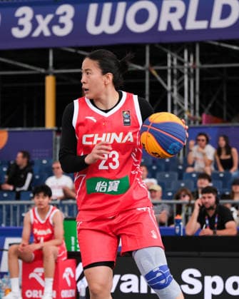 June 1, 2026, Warsaw, Masovian Voivodeship, Poland: ChinaÃ¢â‚¬â ¢s LILI WANG (23) in action during a FIBA 3x3 Basketball World Cup womenÃ¢â‚¬â ¢s Pool C game between China and Italy in Warsaw, Poland. Warsaw Poland - ZUMAk204 20260601_zip_k204_068 Copyright: xRomanxKozielx