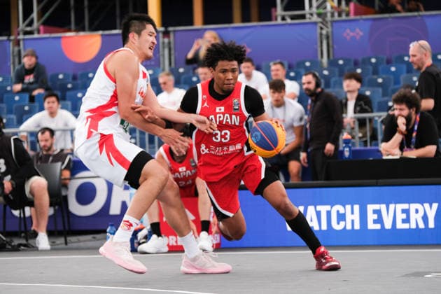 June 1, 2026, Warsaw, Masovian Voivodeship, Poland: JapanÃ¢â‚¬â ¢s SOULEYMANE COULIBALY (33) and ChinaÃ¢â‚¬â ¢s DIANLIANG ZHANG (6) in action during a FIBA 3x3 Basketball World Cup menÃ¢â‚¬â ¢s Pool C game between China and Japan in Warsaw, Poland. Warsaw Poland - ZUMAk204 20260601_zip_k204_040 Copyright: xRomanxKozielx