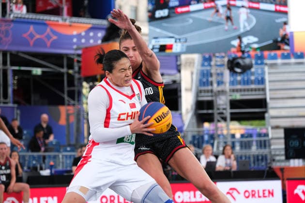 June 1, 2026, Warsaw, Masovian Voivodeship, Poland: ChinaÃ¢â‚¬â ¢s LILI WANG (23) and GermanyÃ¢â‚¬â ¢s MARIE REICHERT (6) in action during a FIBA 3x3 Basketball World Cup womenÃ¢â‚¬â ¢s Pool C game between Germany and China in Warsaw, Poland. Warsaw Poland - ZUMAk204 20260601_zip_k204_005 Copyright: xRomanxKozielx