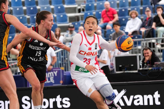 June 1, 2026, Warsaw, Masovian Voivodeship, Poland: ChinaÃ¢â‚¬â ¢s LILI WANG (23) and GermanyÃ¢â‚¬â ¢s BRITTA CHRISTIN DAUB (19) in action during a FIBA 3x3 Basketball World Cup womenÃ¢â‚¬â ¢s Pool C game between Germany and China in Warsaw, Poland. Warsaw Poland - ZUMAk204 20260601_zip_k204_003 Copyright: xRomanxKozielx