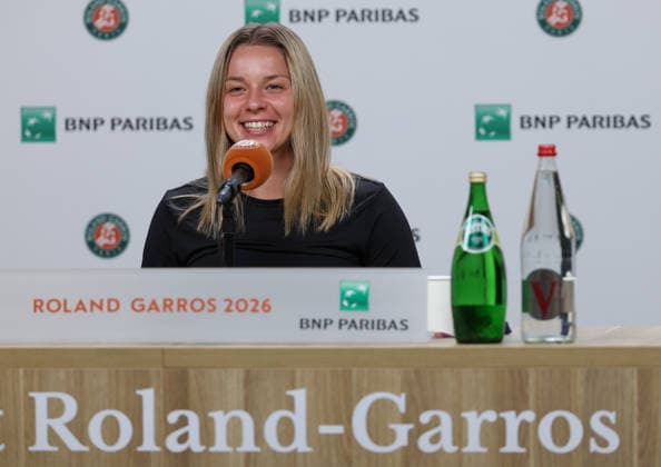 June 1, 2026, Paris, Ile De France, France: MAJA CHWALINSKA of Poland during press conference, PK, Pressekonferenz after the match against D. Parry of France in the fourth round of tennis tournament Roland Garros, Paris, France. Chwalinska won 6:3, 6:2. Paris France - ZUMAc278 20260601_zsp_c278_036 Copyright: xMarcinxCholewinskix