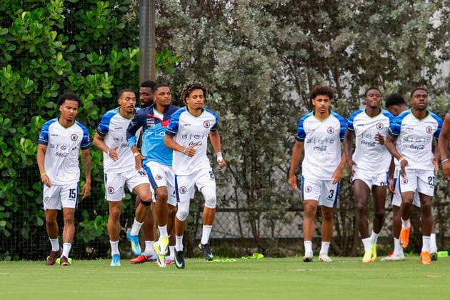 June 1, 2026, Fort Lauderdale, Florida, USA: Haiti national soccer team players are seen at a training session prior to a pre 2026 FIFA World Cup, WM, Weltmeisterschaft, Fussball Friendly game against New Zealand. Fort Lauderdale USA - ZUMAa257 20260601_zsp_a257_023 Copyright: xChrisxArjoonx
