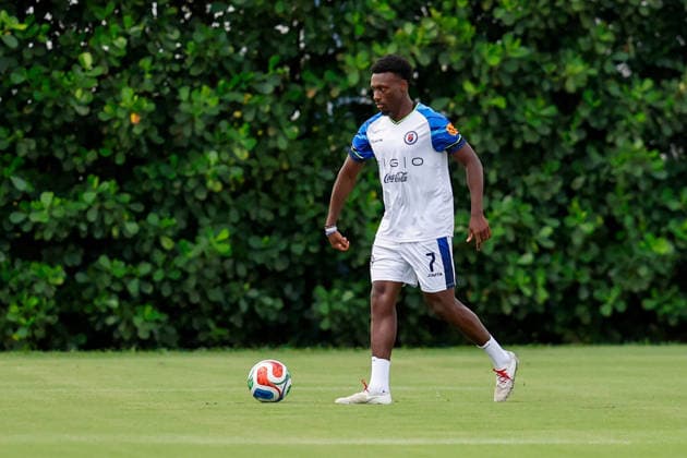 June 1, 2026, Fort Lauderdale, Florida, USA: Haiti forward Derrick Etienne Jr (7) is seen at a training session prior to a pre 2026 FIFA World Cup, WM, Weltmeisterschaft, Fussball Friendly game against New Zealand. Fort Lauderdale USA - ZUMAa257 20260601_zsp_a257_035 Copyright: xChrisxArjoonx