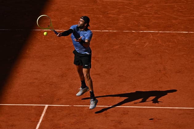 2026 French Open - Matteo Berrettini Matteo Berrettini (ITA) during his fourth round match at the 2026 Roland Garros French Tennis open tournament in Paris, France, on June 1, 2026. Photo by Corinne Dubreuil ABACAPRESS.COM Paris France  Copyright: xDubreuilxCorinne ABACAx