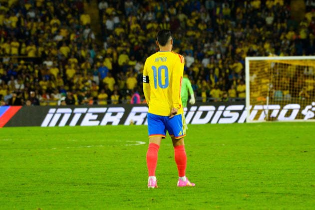 June 1, 2026, Bogota, Bogota D.C, Colombia: Colombia s James Rodriguez during the last friendly match between Colombia and Costa Rica in Bogota s El Campin Stadium, Colombia on June 1, 2026. Colombia V Costa Rica - Friendly Match Before FIFA World Cup, WM, Weltmeisterschaft, Fussball 2026  - ZUMAvp1_ 20260601_zia_vp1_025 Copyright: xSebastianxBarrosx