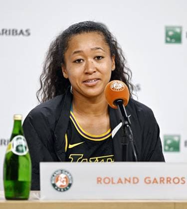 Tennis: French Open Naomi Osaka of Japan meets the press after losing to Belarusian Aryna Sabalenka in the women s singles fourth round of the French Open tennis tournament in Paris on June 1, 2026.  A14AA0005617355P