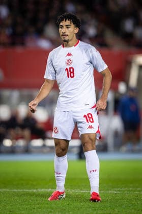 AUSTRIA - TUNISIA Rayan Elloumi of Tunisia and Vancouver Whitecaps during the friendly football match ahead of FIFA World Cup, WM, Weltmeisterschaft, Fussball WM, Weltmeisterschaft, Fussball 2026 WM, Weltmeisterschaft, Fussball WM, Weltmeisterschaft, Fussball between Austria and Tunisia, matchday 2. Ernst Happel Stadium, Stadion, Vienna, Austria, June 01, 2026. Photo by Branislav Racko Copyright: xx 080A3046