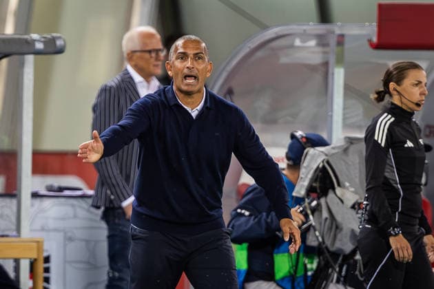 AUSTRIA - TUNISIA Head coach of Tunisia Sabri Lamouchi during the friendly football match ahead of FIFA World Cup, WM, Weltmeisterschaft, Fussball WM, Weltmeisterschaft, Fussball 2026 WM, Weltmeisterschaft, Fussball WM, Weltmeisterschaft, Fussball between Austria and Tunisia, matchday 2. Ernst Happel Stadium, Stadion, Vienna, Austria, June 01, 2026. Photo by Branislav Racko Copyright: xx 080A2104