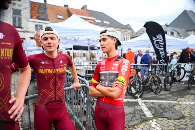 Tour de Wallonie 2026 Stage 2 LIBRAMONT-CHEVIGNY, BELGIUM - JUNE 02 : Florez Samuel (COL) of Modern Adventure Pro Cycling before the start of the race during stage 2 of the 47th edition of Ethias Tour de Wallonie an UCI ProSeries 2.Pro cycling road race stage for Men Elite of 192.1 km with start in Jodoigne and finish in Libramont-Chevigny on June 2, 2026 in Libramont-Chevigny, Belgium, 02 06 2026 ( Motordriver Pieter Van Herzele - Libramont-Chevigny Belgium  Copyright: xVincentxKalutx