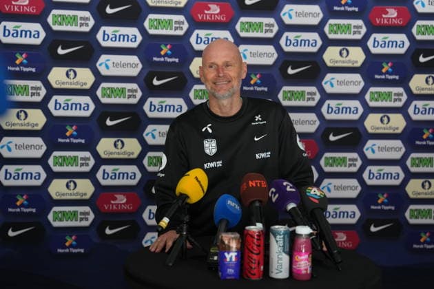Stale Solbakken meets the press before leaving for the World Cup Oslo 20260602 National team manager Stale Solbakken meets the press at Ullevaal Stadium before leaving for the World Cup in the USA Photo Ole Berg Rusten NTB Oslo Norway EDITORIAL USE ONLY RESTRICTED USE FOR BETTING COMPANIES  Copyright: xOlexBerg-Rustenx xNTBx