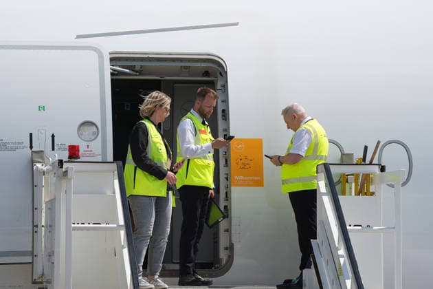 A350-900 Wuppertal steht zum Einstieg für die Nationalelf bereit - Frankfurt 02.06.2026: Abflug der Deutschen Nationalmannschaft zur WM in die USA