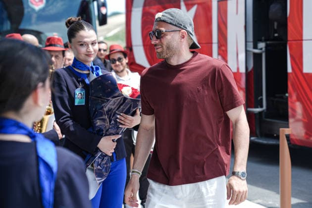 The Turkish National Football Team s 2026 FIFA World Cup, WM, Weltmeisterschaft, Fussball journey has begun ISTANBUL, TURKIYE - JUNE 02: Baris Alper Yilmaz of Turkiye departs from Istanbul, Turkiye with the Turkish National Football Team, which will compete in the 2026 FIFA World Cup, on June 02, 2026. The Turkish squad departed from the Riva Hasan Dogan National Teams Camp and Training Facilities by bus and traveled to the USA by private plane departing from Istanbul Airport. Cemal Yurttas Anadolu Istanbul Turkey. Editorial use only. Please get in touch for any other usage.  Copyright: x2026xAnadoluxCemalxYurttasx