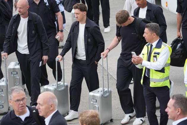 Angelo Stiller (Deutschland Germany) - Frankfurt 02.06.2026: Abflug der Deutschen Nationalmannschaft zur WM in die USA