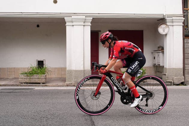 Italy™s Valentina Zanzi of Isolmant - Premac - Vittoria™s during Stage 4, an individual time trial, of the Giro d™Italia Women, from Belluno to Nevegal, Italy - Tuesday June 2, 2026  Copyright: xMarcoxAlpozzix xLaPressex
