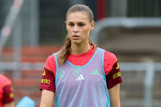 Köln, Deutschland: 02.06. 2026 - Training der DFB Frauen - Vorbereitung Länderspiel Deutschland vs. Norwegen für WM Qualifikation 2027 Im Bild: Jule Brand (Deutschland) Copyright: HMBxMedia MadeleinexFantini