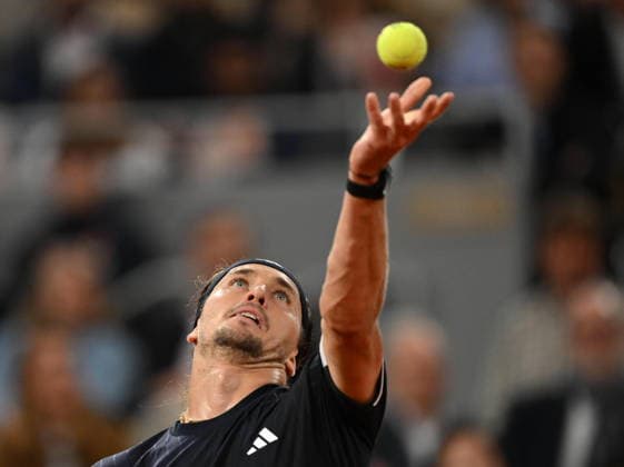 2026 French Open, Roland-Garros - Day 10 PARIS, FRANCE - JUNE 02: Alexander Zverev of Germany competes with Rafael Jodar (not seen) of Spain during their Men s Singles quarter-final match on Day Ten of the 2026 French Open at Roland Garros on June 02, 2026 in Paris, France. Mustafa Yalcin Anadolu Paris France. Editorial use only. Please get in touch for any other usage.  Copyright: x2026xAnadoluxMustafaxYalcinx